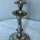 Candle holder 3 branches in silver metal