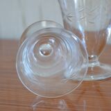 Set of 6 aperitif glasses with stylized branch motif
