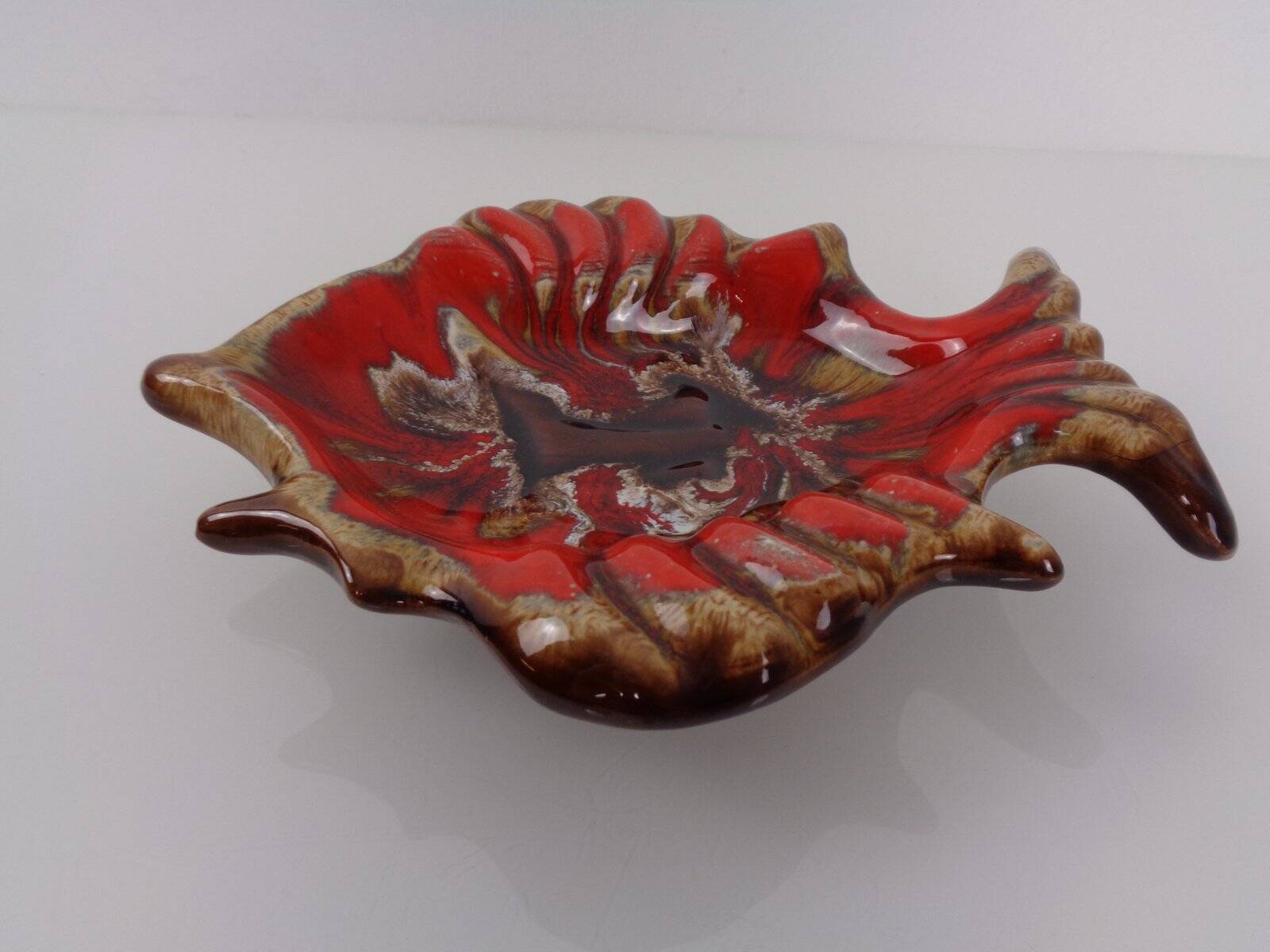 French studio ceramic bowl with fish from Vallauris, 1970s