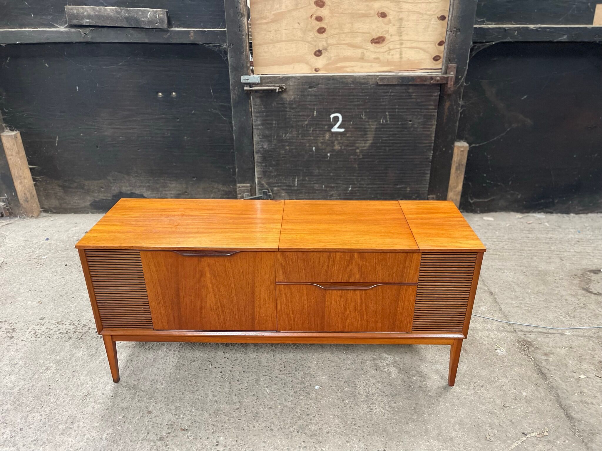 Teak enfilade - turntable, Dynatron - 60s - 60s - Record player - vintage