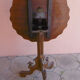Table gueridon avec plateau abattant