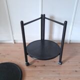 Danish folding dessert trolley with 2 trays, 1980s.