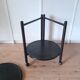 Desserte danoise pliable 2 plateaux 1980s