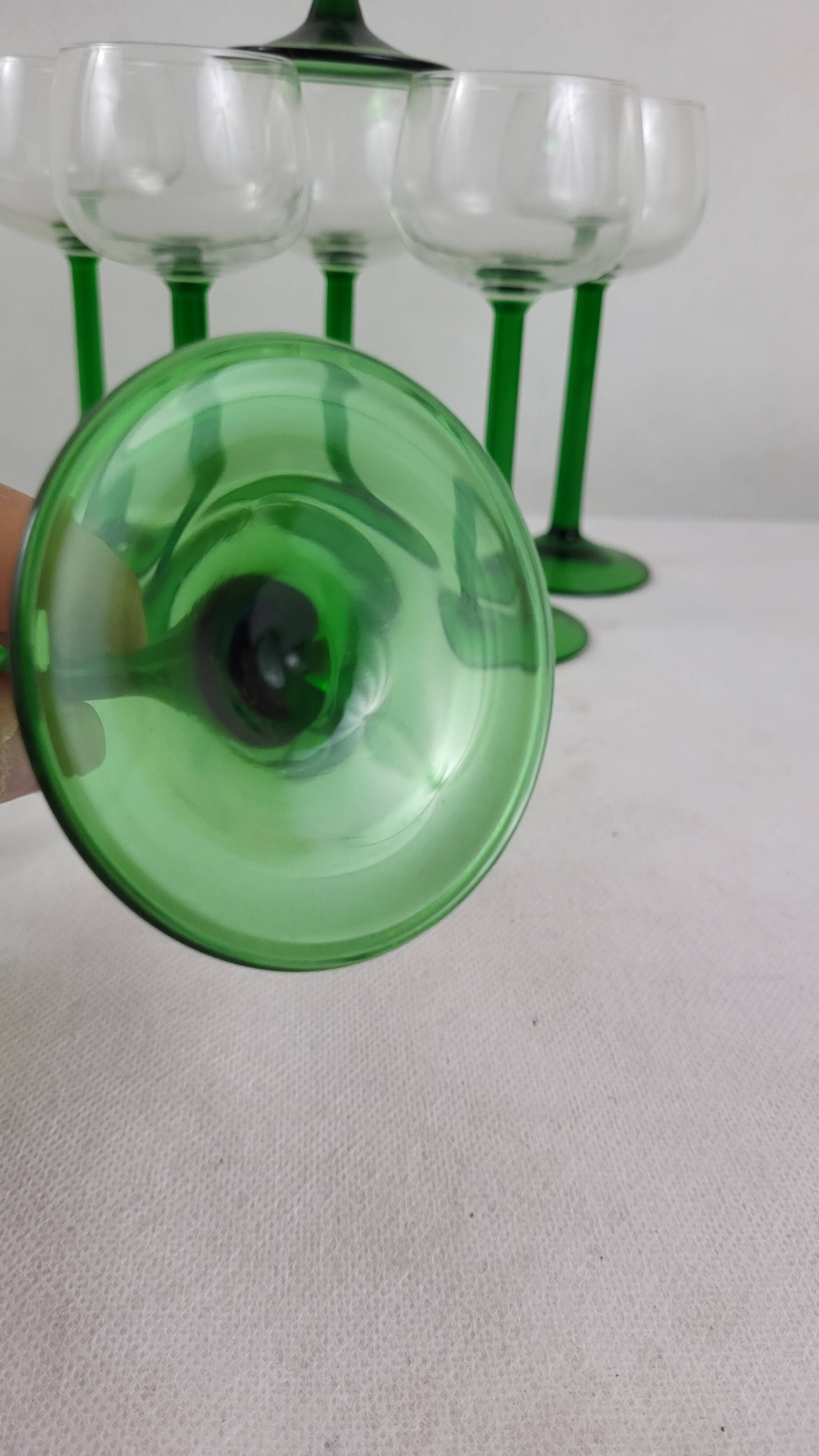 6 Alsace balloon wine glasses
