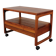 Vintage teak side table, serving trolley, Danish design MCM