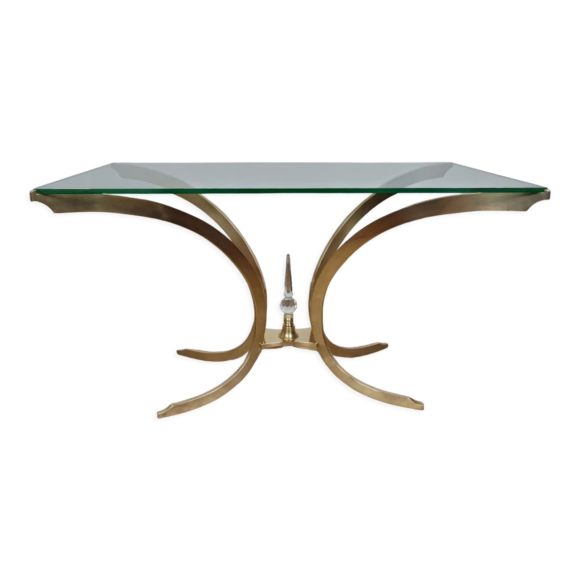 Table basse italienne en laiton