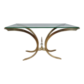 Italian brass coffee table