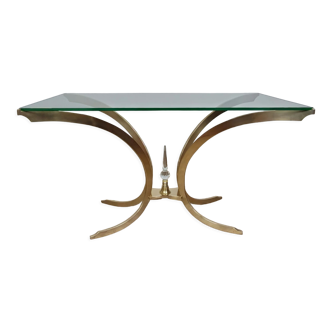 Italian brass coffee table