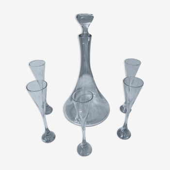 Carafe and Baccarat glasses