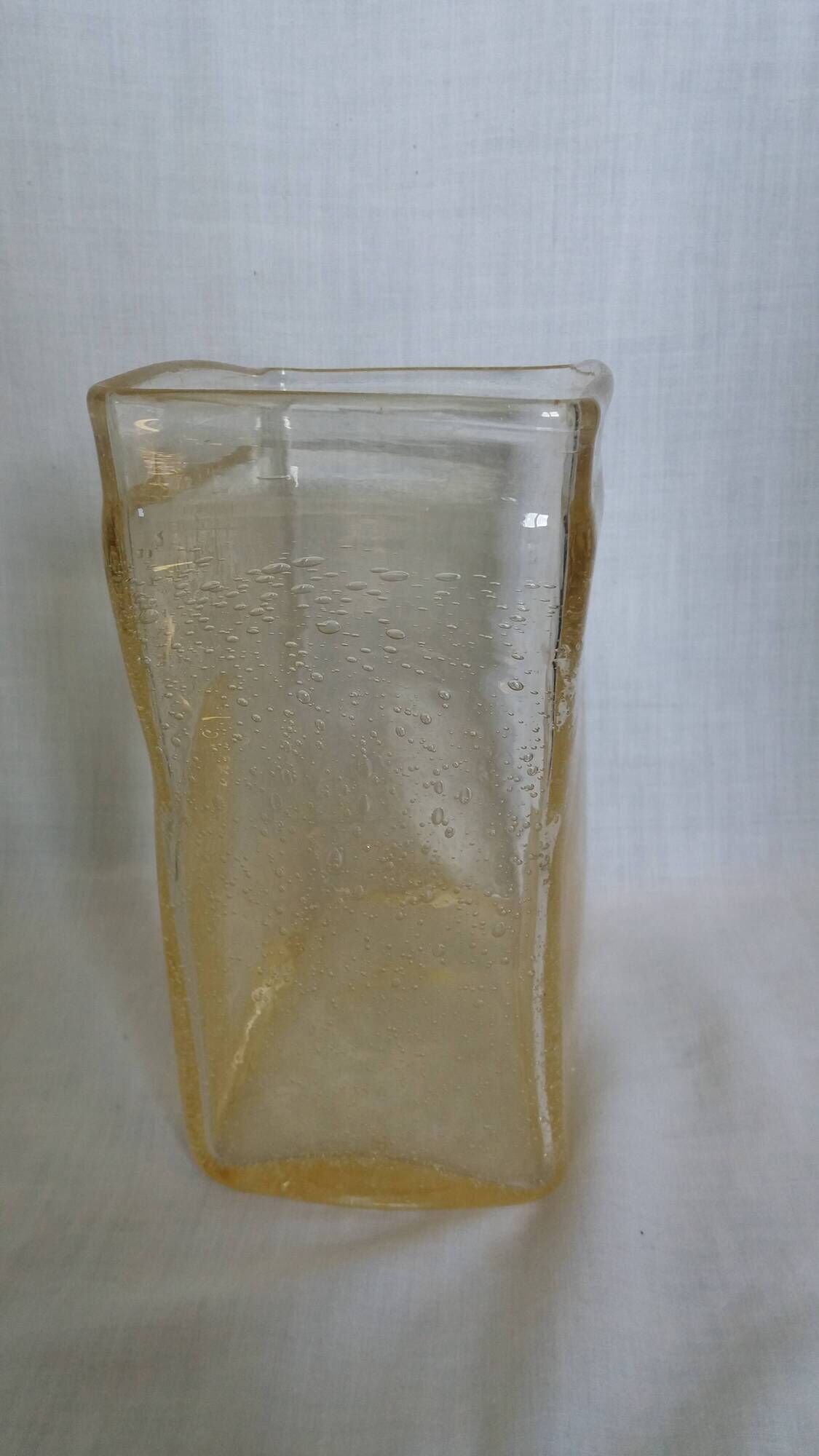 Bubble glass vase