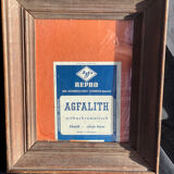 Old solid oak wood photo frame