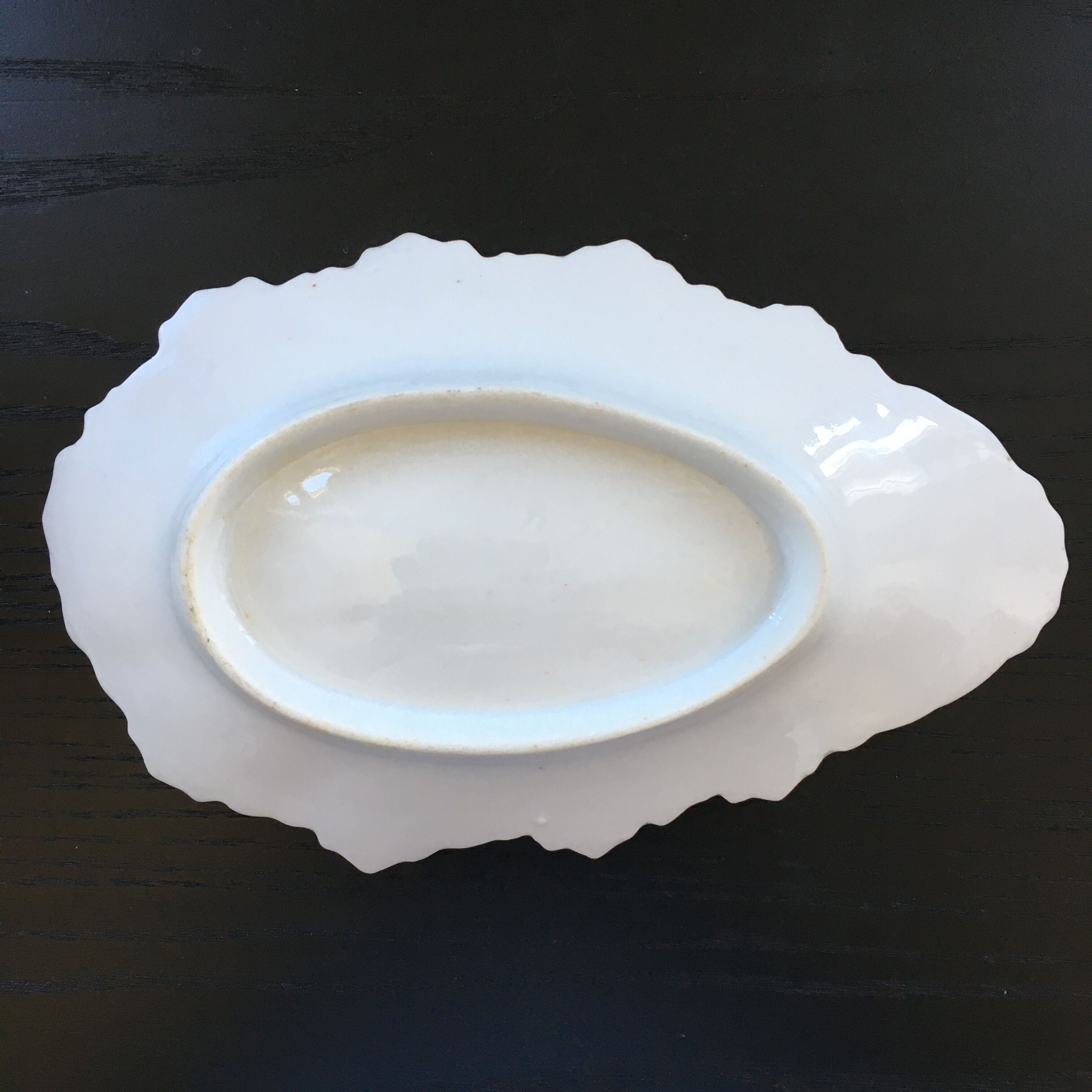 Empty white shell pocket