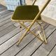 Chaise pliante en velours