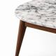 Table basse scandinave vintage en marbre