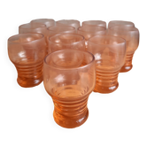 12 glasses art deco