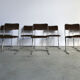 Vintage tubular chrome dining chairs, 1960s