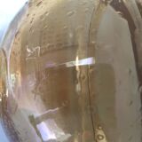 Globe de lampe en verre teinté jaune