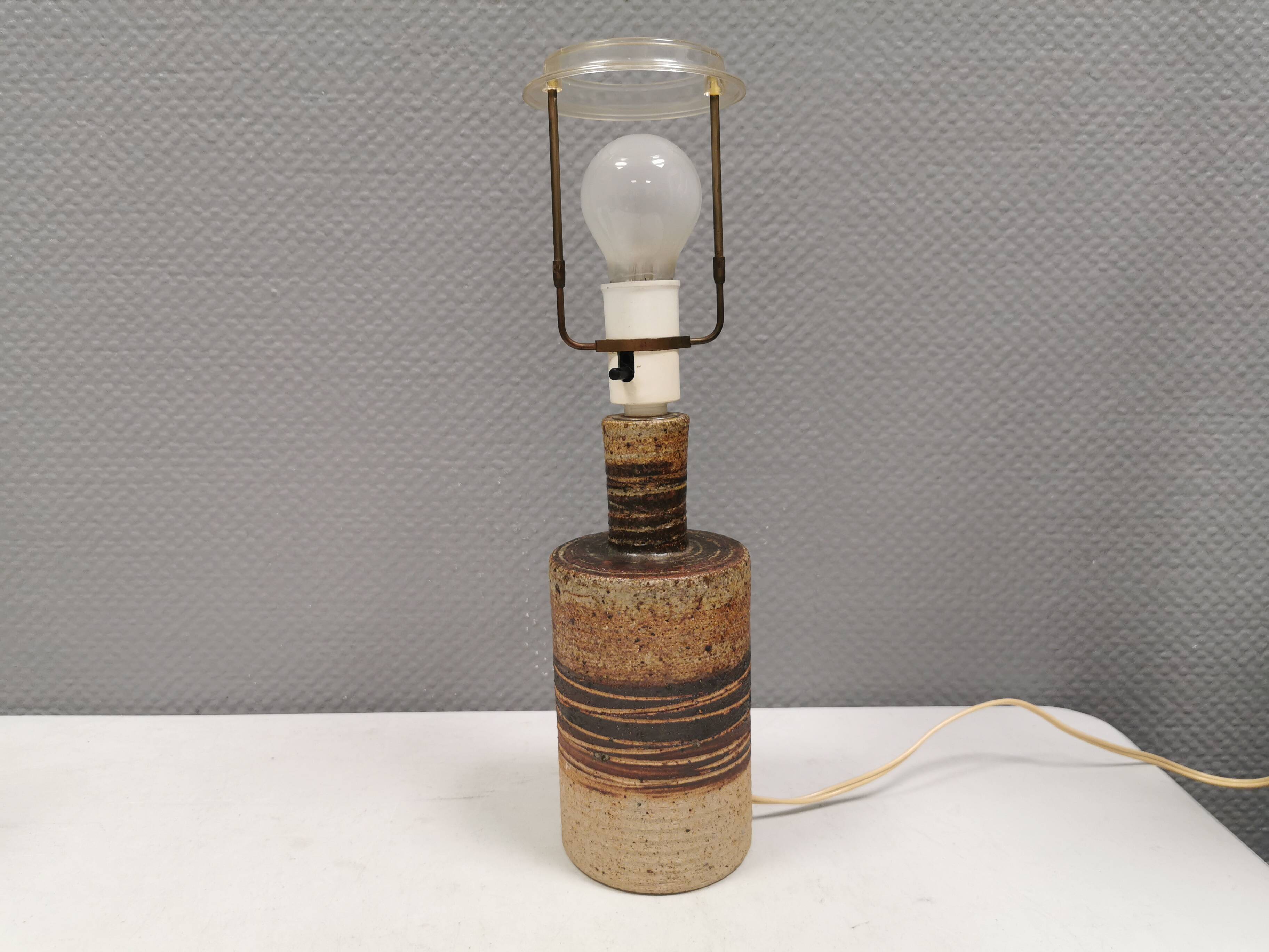 Beautiful Tue Poulsen table lamp in ceramic. Denmark 1970-80s