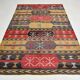 172x264Cm Cinnamon Red Kilim Rug, Large Area Rug, Turkish Bohem Rug,