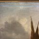 19th century oil on canvas, Low Tide, Framed Seascape