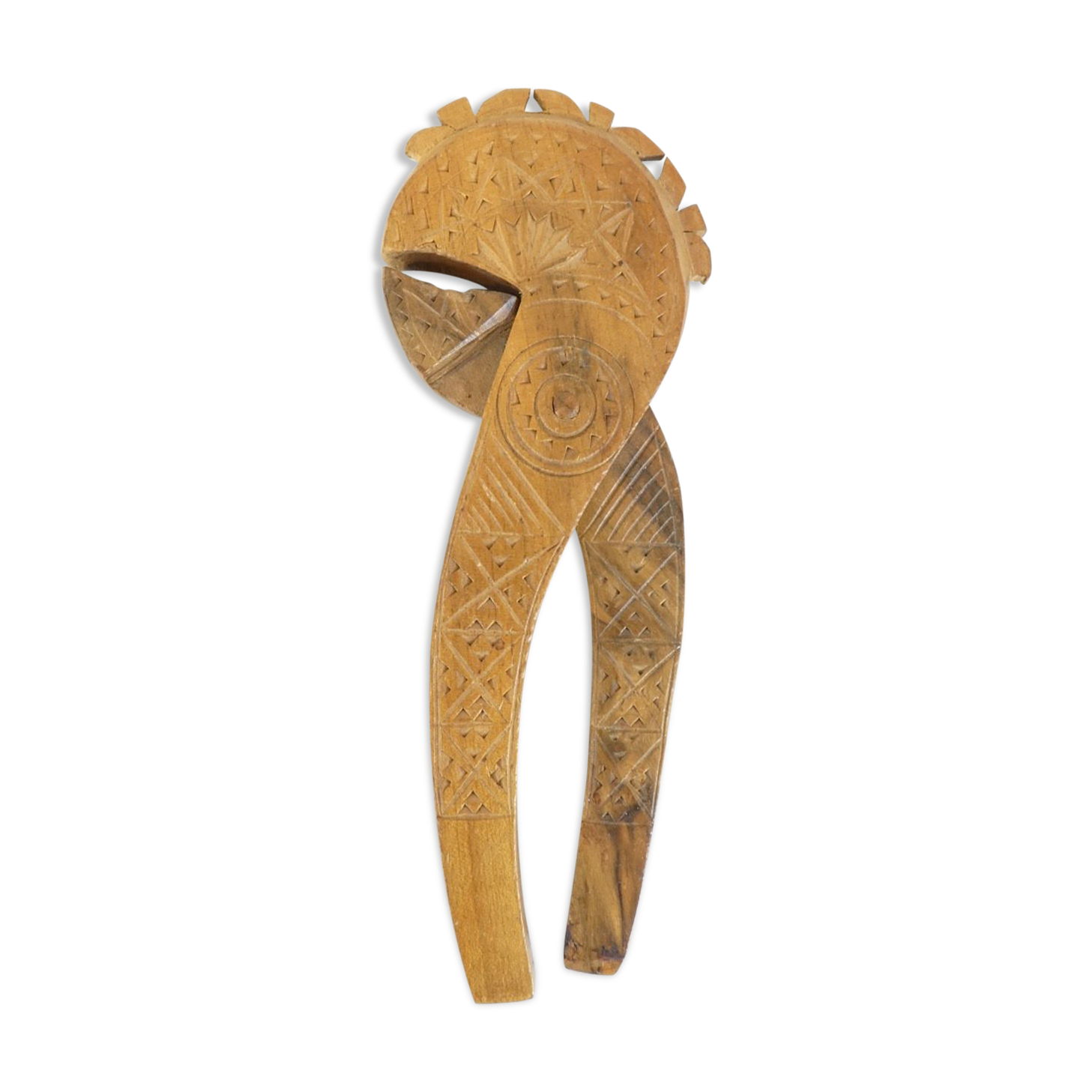 Old wooden nut cracker