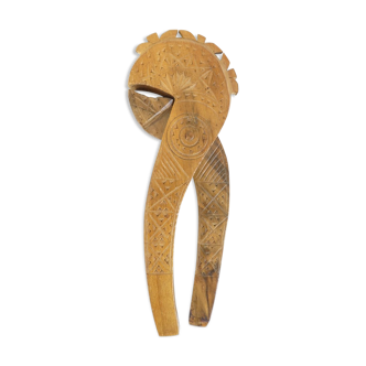 Old wooden nut cracker