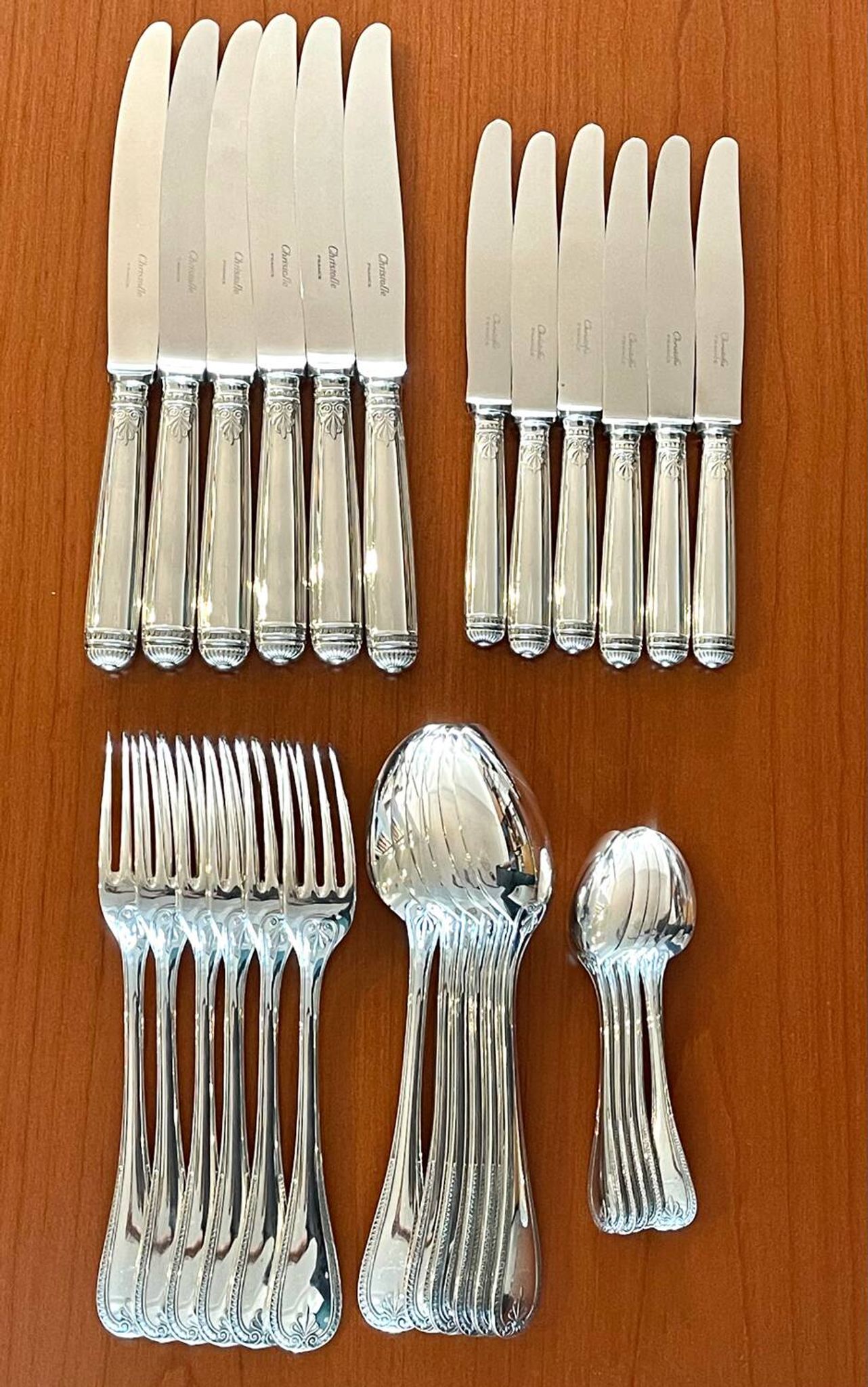 Christofle Malmaison housewife 6 people 30 pieces near new condition