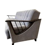 Grey vintage sofa / sofa / bed