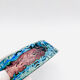 Mandruzzato Murano Sommerso Quadri-layer Outline UV Rare 70s Vase