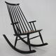 1960s Varjosen Puunjalostus beech rocking chair, Finland