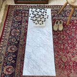 50s coffee table in metal and marble