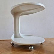 Table d'appoint ou de service rare des années 70, style Space Age, Italie.