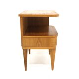 Elm bedside table, Swedish Modern, Sweden, 1940