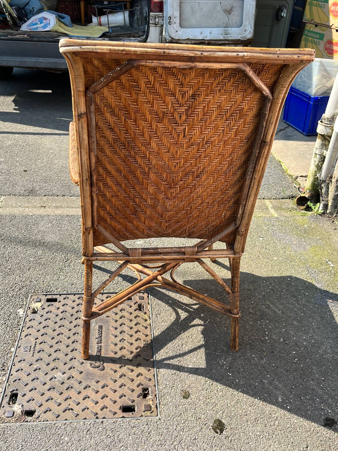 1950s rattan chair garden furniture