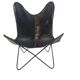 Lounge chair - Butterfly chair - leather - metal - 1990s