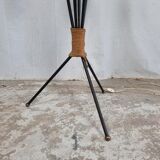 Vintage French 1950's Tripod Floor Lamp, Plant Stand