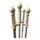 Art Deco Moorish Fireplace Tool Set 4 pieces