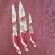 Set of 3 ceramic knives