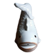 Poisson distributeur de ficelle en céramique blanche