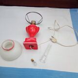 Red ceramic lamp