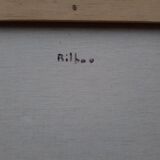 Oil on canvas Bilbao signed Lazarotti