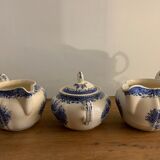 Villeroy and Boch Burgenland blue and white sugar and milk pots