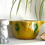 Vintage glazed stoneware mortar