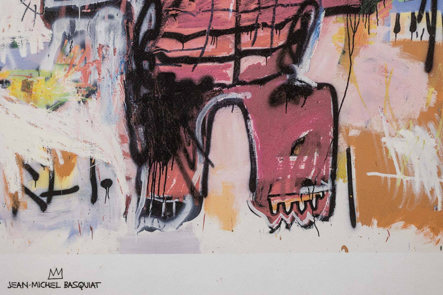 Jean-Michel Basquiat. Numbered color screenprint. 1990s