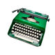 Machine à écrire Remington Concord vert anglais révisée ruban neuf