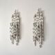 Pair of brutalist wall sconces attributed to Marcello Fantoni – Italy, 1960s
