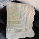 Vintage crochet bedspread in off-white