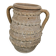 Terracotta jar with two handles, decorated with garlands.