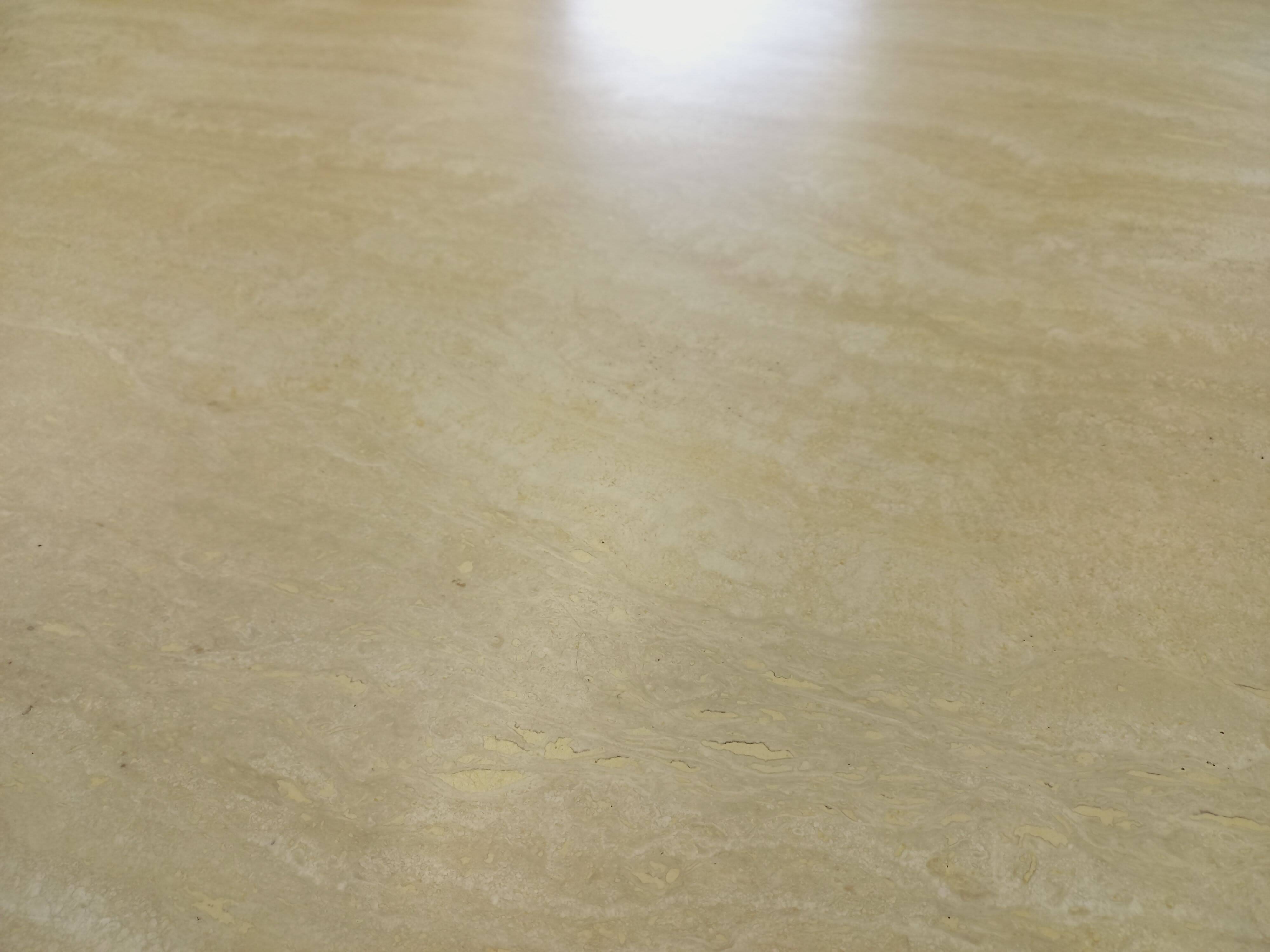 Vintage octagonal travertine dining table from the 70s 80s