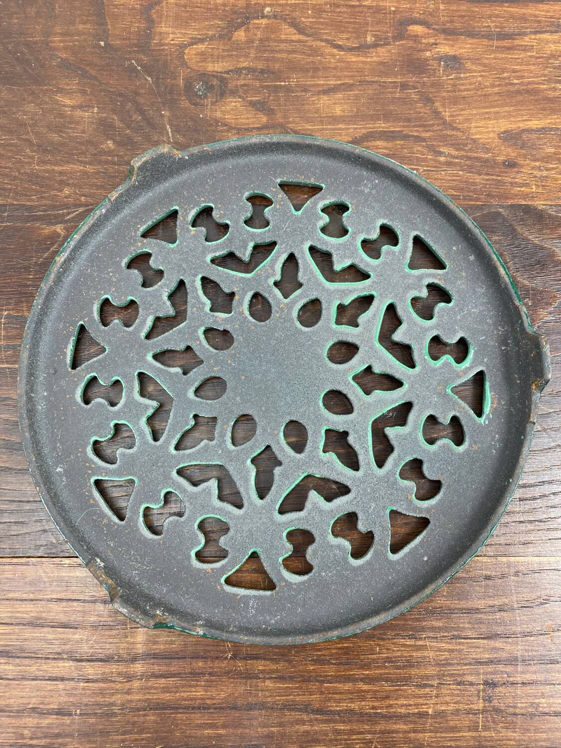Old cast iron trivet